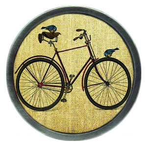 Vintage Bike with Birds Clik