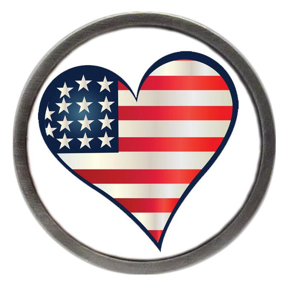 American Flag Love Heart Clik